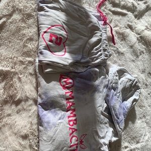 Mambacita x Dannijo sweatpants and sweatshirt set